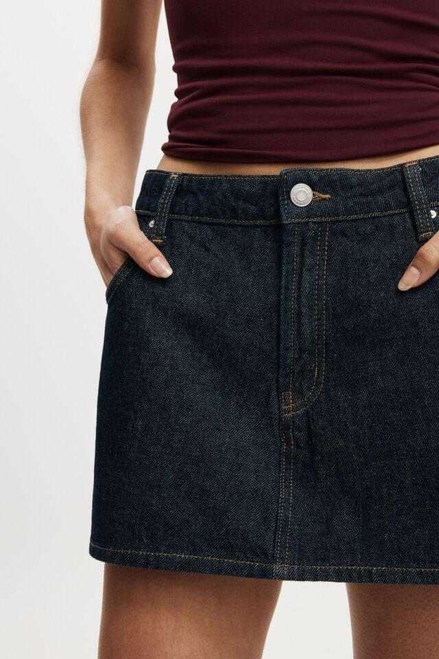 Cotton On Mini Denim Skort Shutter Blue