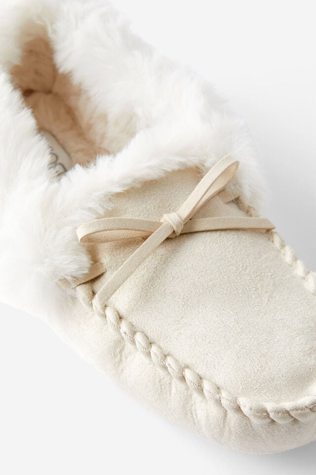 Cotton On Moccasin Slipper Bone