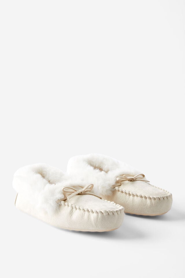 Cotton On Moccasin Slipper Bone