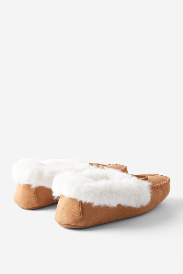 Cotton On Moccasin Slipper Maple Syrup
