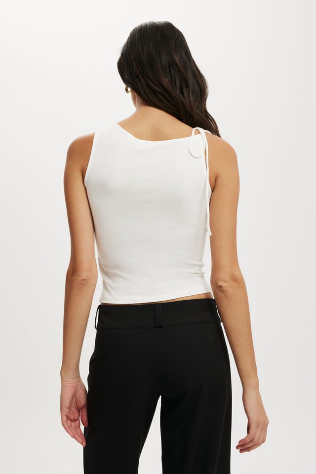 Cotton On Nikki Gathered Tank Vintage White