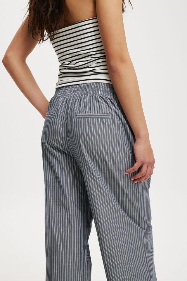 Cotton On Noah Pant Kylie Stripe Blue Slate