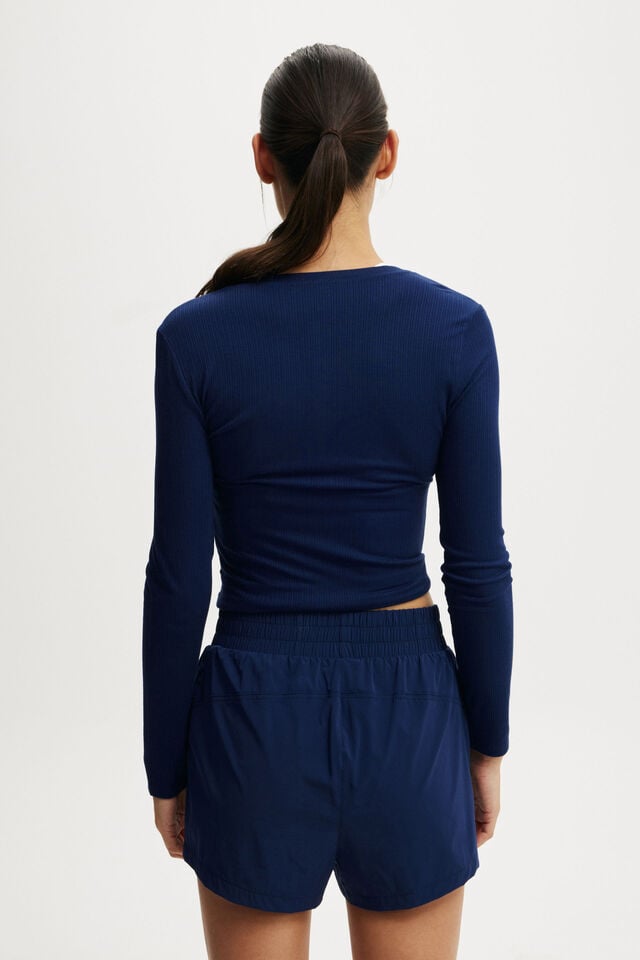 Cotton On On The Fly Curve Short Heritage Blue