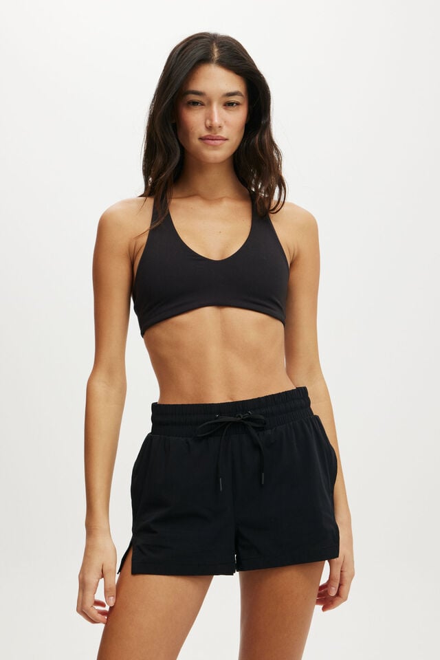 Cotton On On The Fly Tie Up Short Black