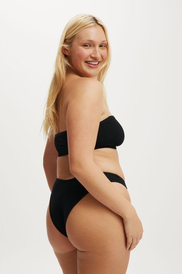 Cotton On Organic Cotton Rib Cheeky Brief Black