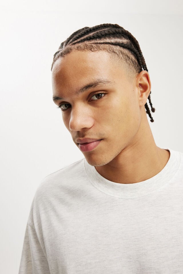 Cotton On Organic Loose Fit T-Shirt White Marle