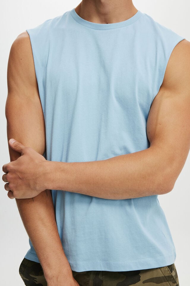 Cotton On Organic Muscle Pearl Blue