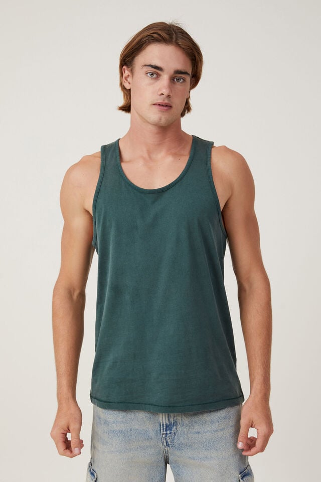 cotton on Organic Tank pine needle green