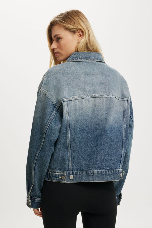 Cotton On Original Denim Jacket Blue Dusk