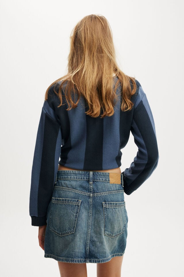 Cotton On Original Denim Mini Skirt Blue Dusk