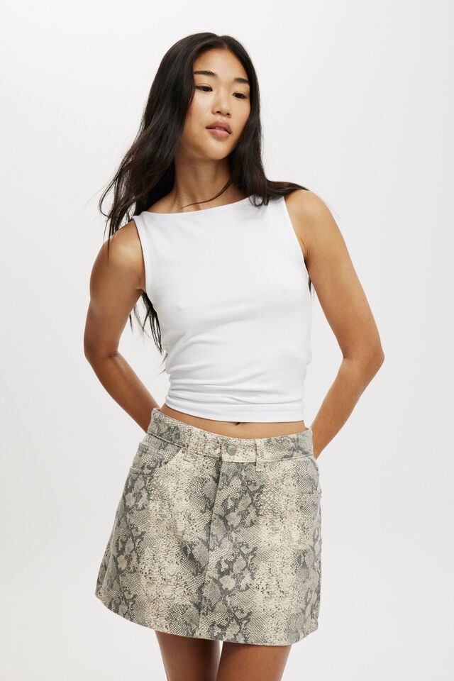 cotton on Original Denim Mini Skirt snake