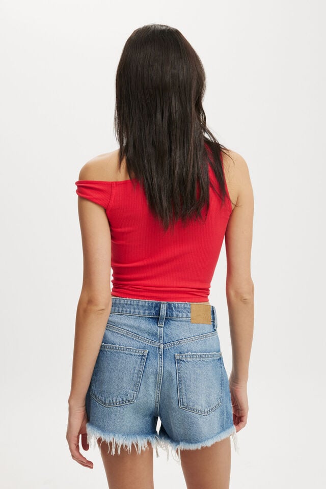 Cotton On Original Denim Short Blue Haze Rip