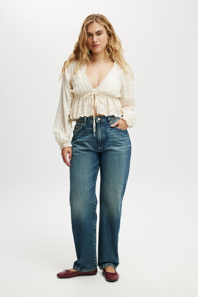 cotton on Original Straight Jean blue dusk