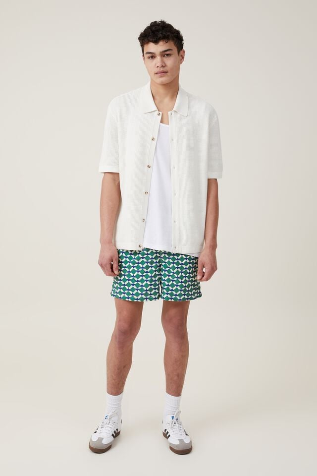 Cotton On Pablo Short Sleeve Shirt Vintage White