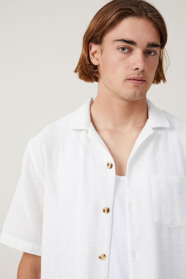 Cotton On Palma Short Sleeve Shirt White
