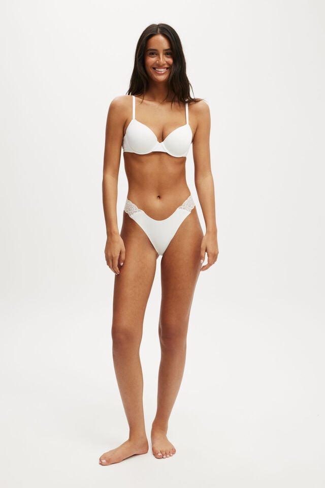 cotton on Party Pants Seamless Cheeky Brief cream