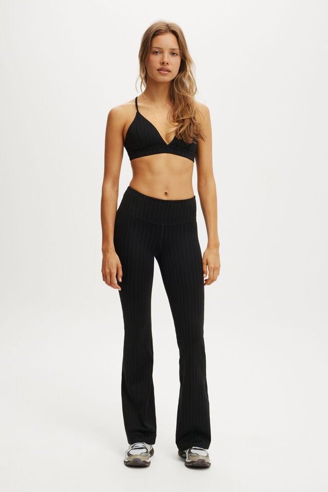 cotton on Pinstripe Flare black pinstripe