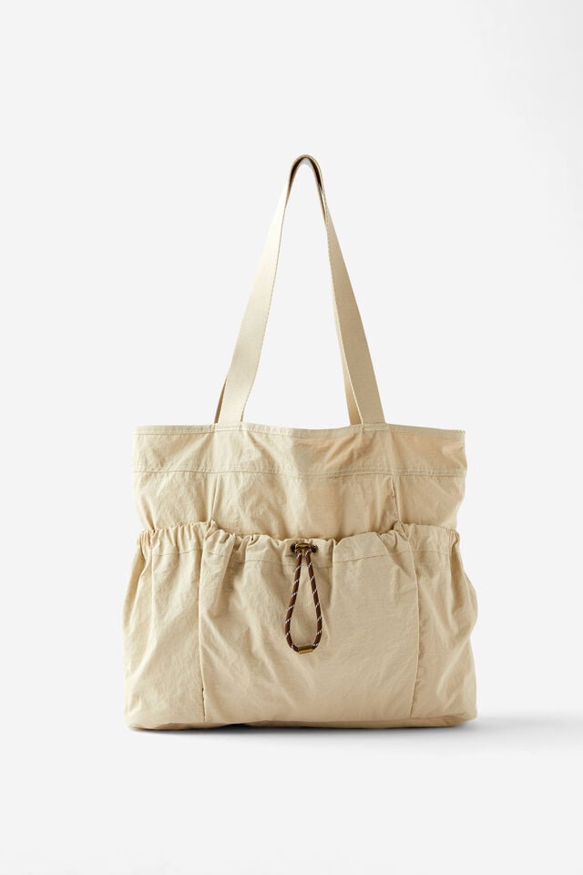 cotton on Piper Tote Bag stone