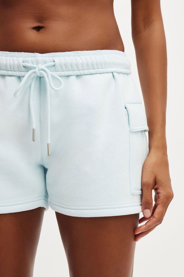 Cotton On Plush Cargo Short Clear Water