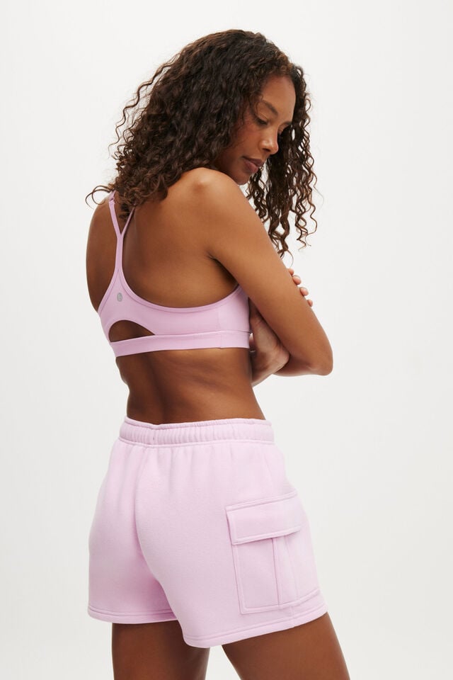 cotton on Plush Cargo Short pink lavender