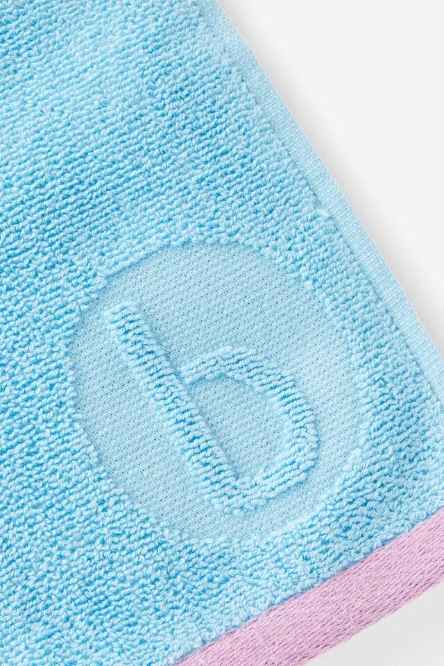 Cotton On Plush Cotton Sweat Towel Sky Blue Pip