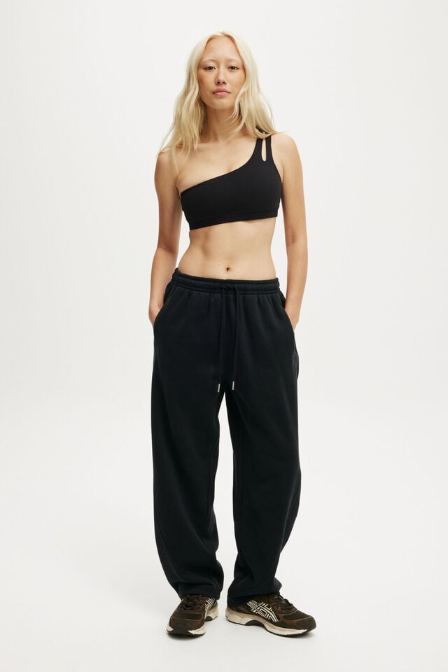 cotton on Plush Essential Barrel Sweatpant black