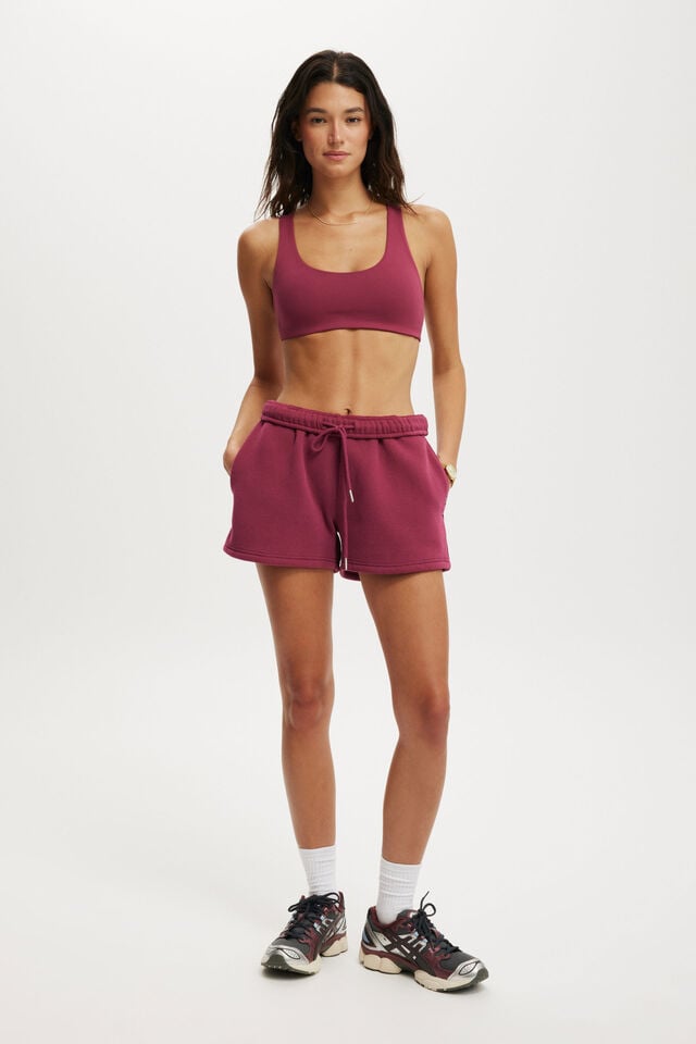 cotton on Plush Essential Gym Short sangria