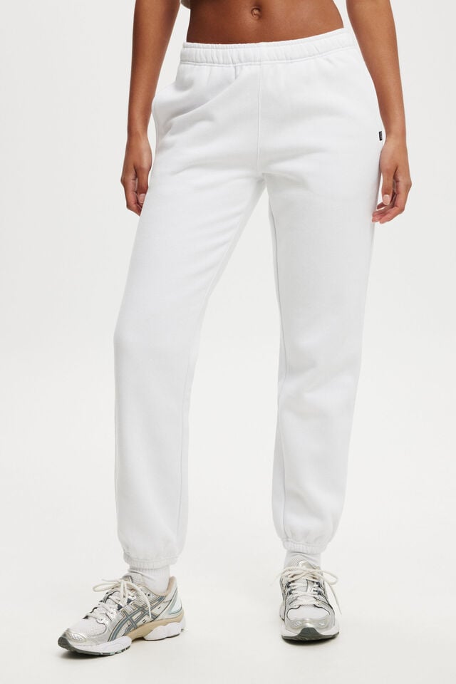Cotton On Plush Essential Gym Sweatpant White