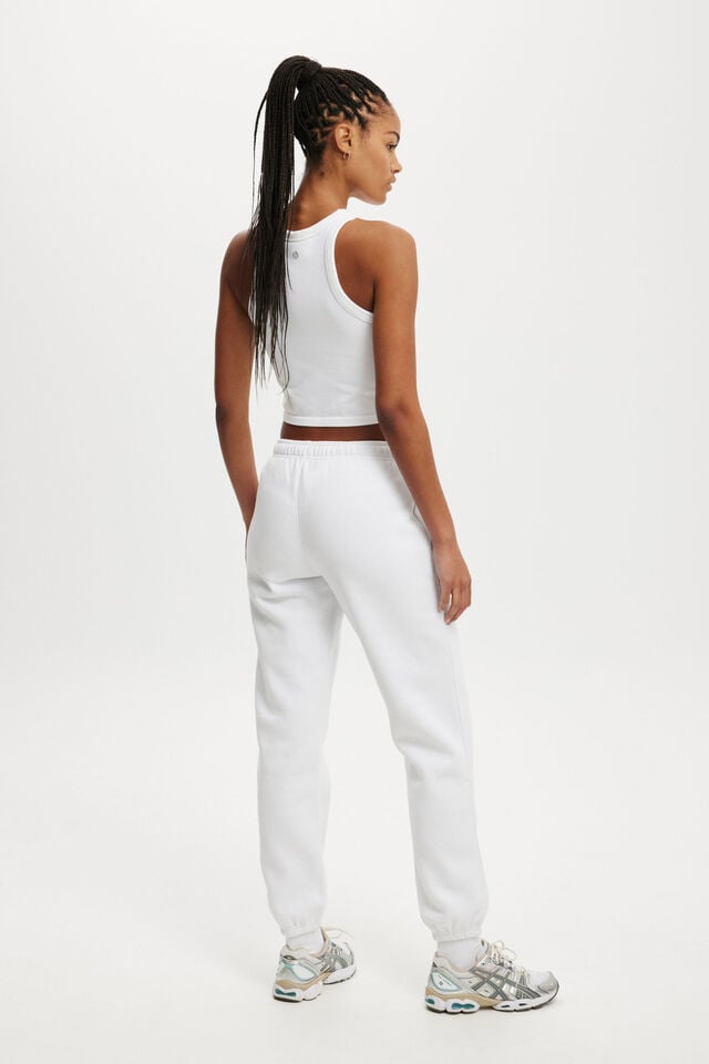 Cotton On Plush Essential Gym Sweatpant White
