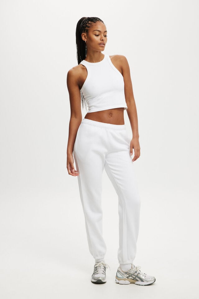 cotton on Plush Essential Gym Sweatpant white