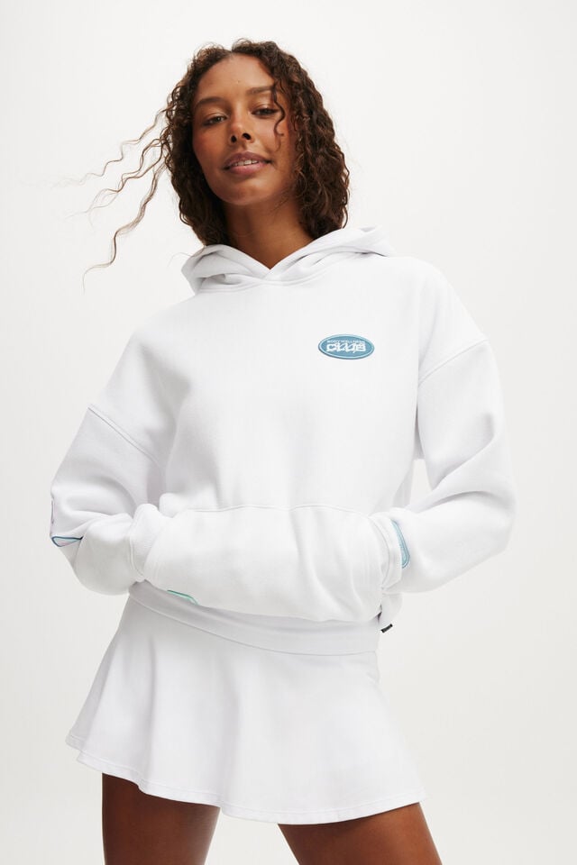 cotton on Plush Premium Graphic Hoodie white/badge