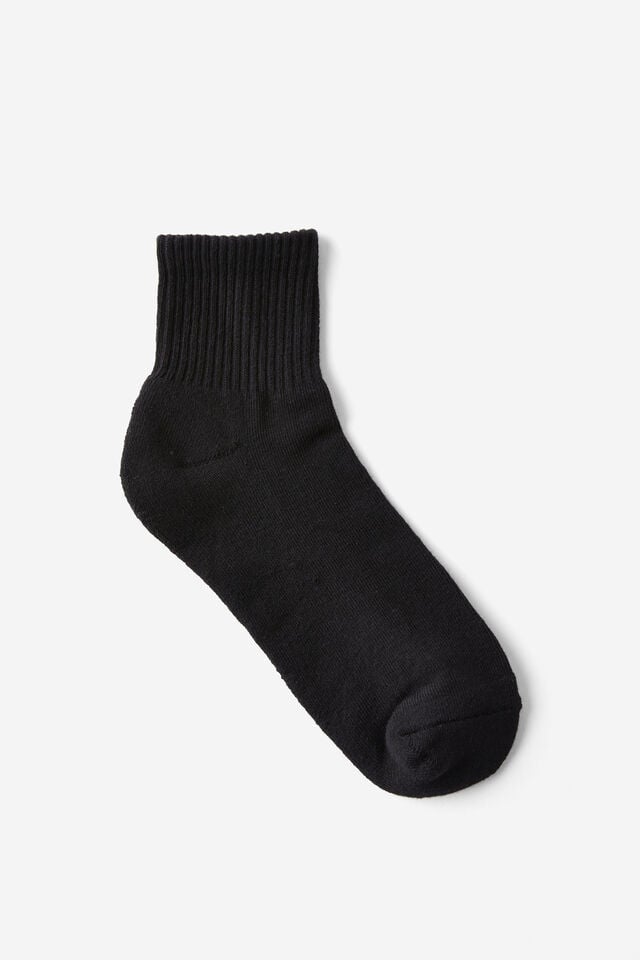 cotton on Quarter Crew Sock black