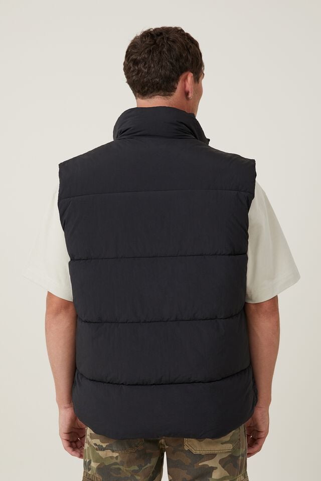 Cotton On Recycled Puffer Vest Black