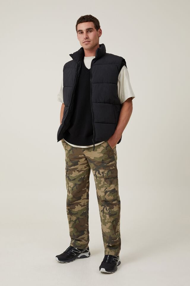 cotton on Recycled Puffer Vest black