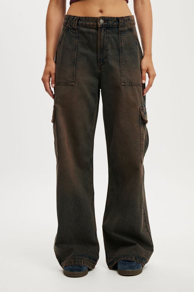 Cotton On Relaxed Cargo Jean Mocha