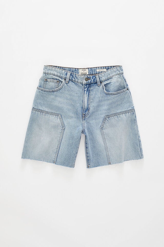 Cotton On Relaxed Denim Short Carpenter Rush Blue