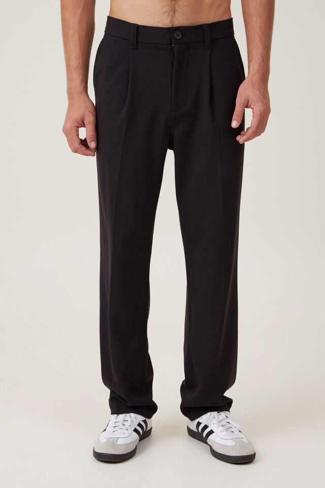 Cotton On Relaxed Pleated Pant Black