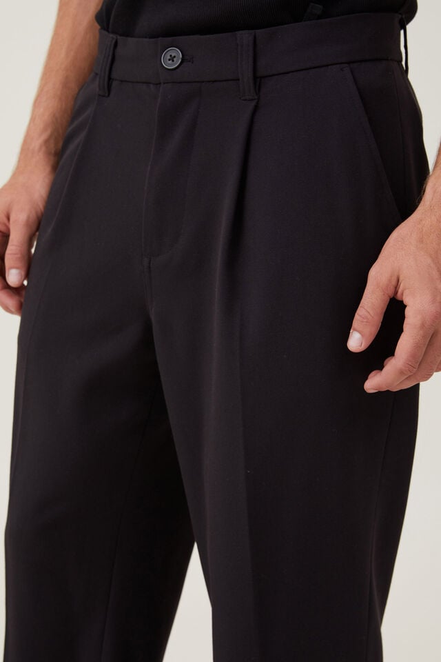 Cotton On Relaxed Pleated Pant Black