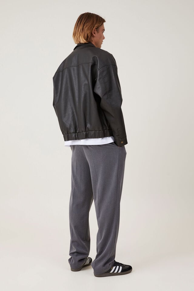 Cotton On Relaxed Pleated Pant Charcoal