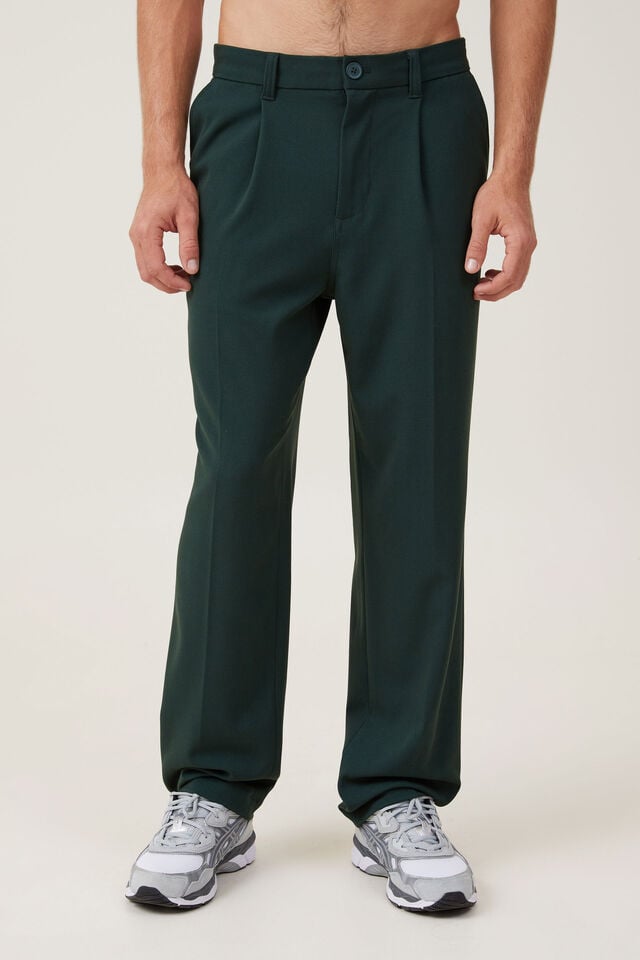 Cotton On Relaxed Pleated Pant Deep Teal