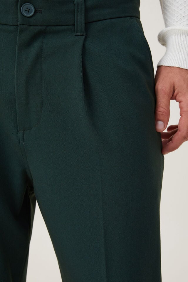 Cotton On Relaxed Pleated Pant Deep Teal