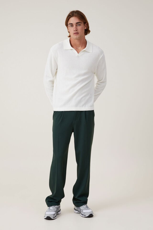 cotton on Relaxed Pleated Pant deep teal