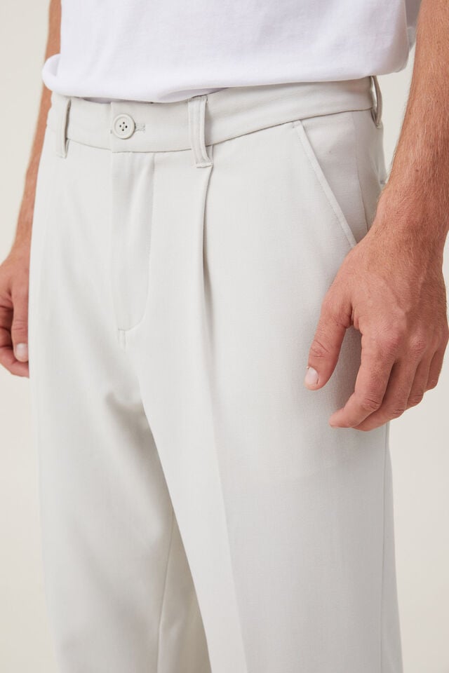 Cotton On Relaxed Pleated Pant Washed Stone