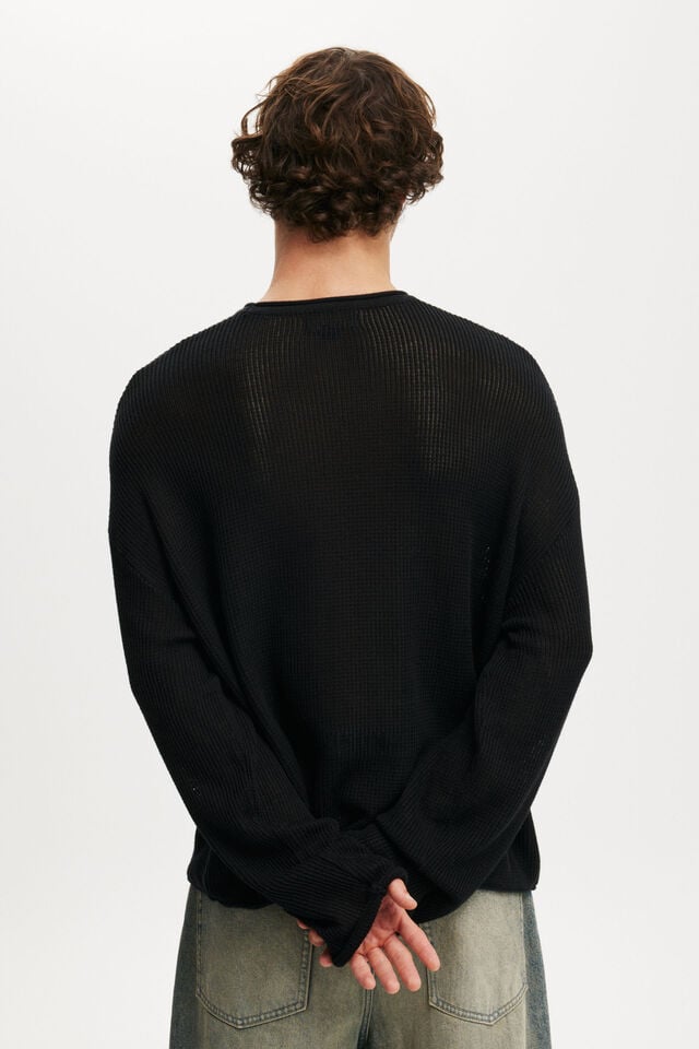 Cotton On Relaxed Summer Knit Black