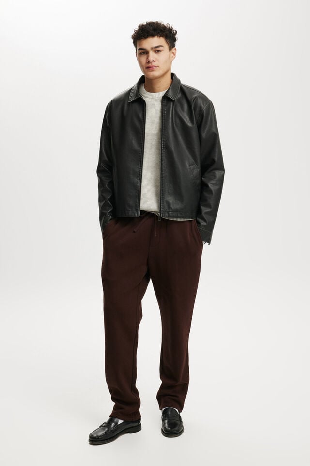 cotton on Relaxed Track Pant dark oak