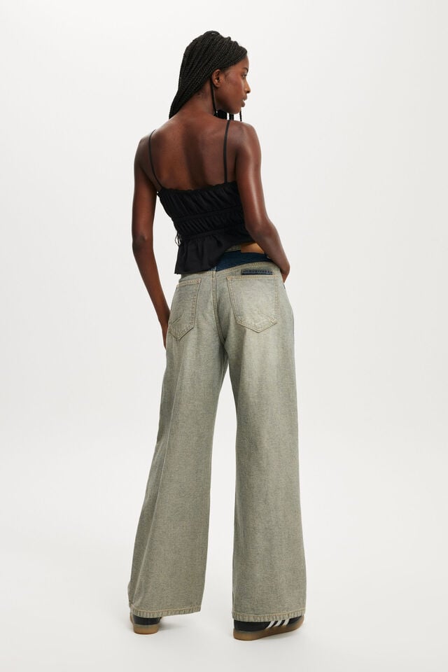 Cotton On Relaxed Wide Jean Blue Dusk/reverse