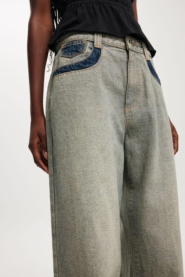 Cotton On Relaxed Wide Jean Blue Dusk/reverse