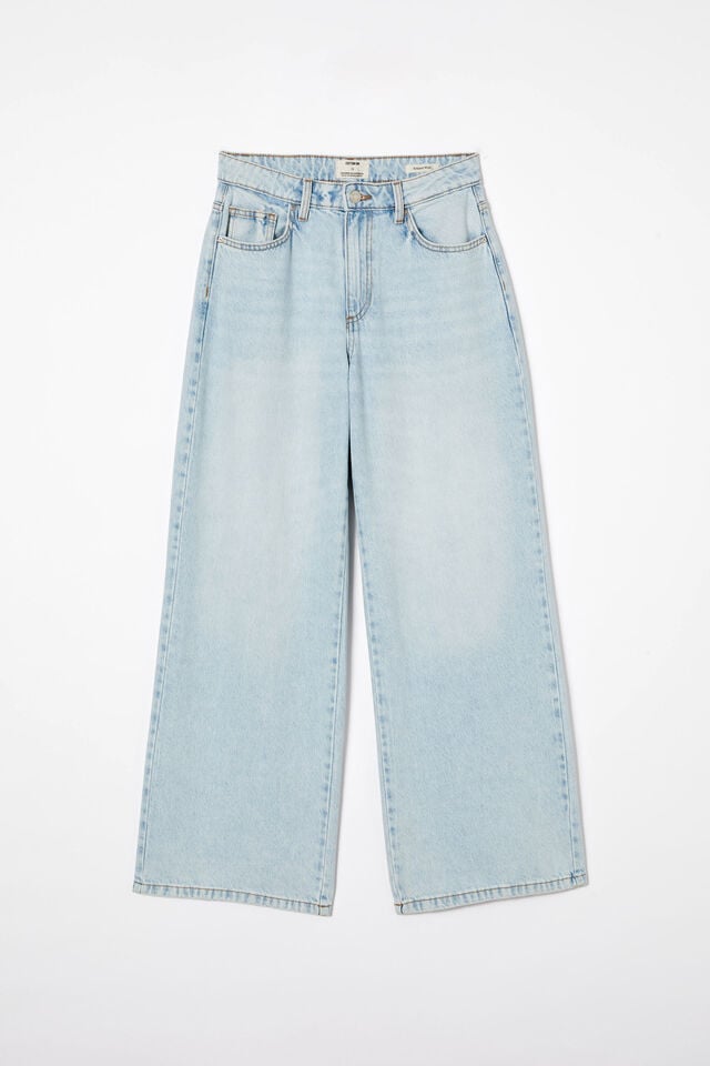 Cotton On Relaxed Wide Jean Pearl Blue
