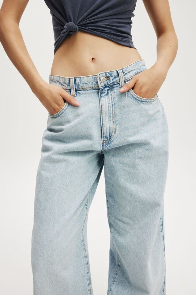 Cotton On Relaxed Wide Jean Pearl Blue