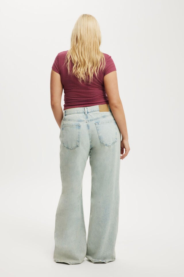 Cotton On Relaxed Wide Jean Sundune Blue